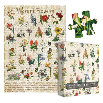 Vibrante puzzle di fiore 1000 pezzi